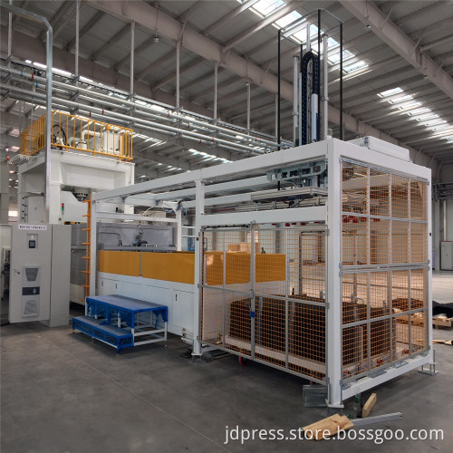 Automobile interior parts press